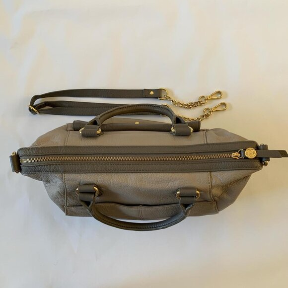 Emma Fox two-tone leather satchel - Picture 7 of 8